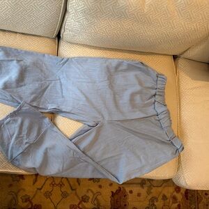 Light blue cropped summer pant